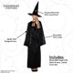thumbnail image 4 of Set de disfraces con capa y sombrero de bruja negra para adultos de UNDERWRAPS, 4 of 7