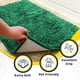thumbnail image 2 of Felpudo para perros Muddy Mat®, microfibra superabsorbente, verde oscuro, 2 of 7