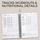 thumbnail image 3 of Agenda de ejercicios y libro de registro ZICOTO Ultimate de Fitness Journal, 3 of 9