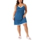 thumbnail image 1 of Agnes Orinda Women's Plus Size Escuela Colegio Pijama Encaje Tirantes Espagueti Babydoll Camisón Lencería Escote en V Camisón 2X Azul, 1 of 6