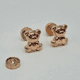 thumbnail image 1 of Aros abridores para bebé y niña modelo oso, laminados en oro de 20k., 1 of 3