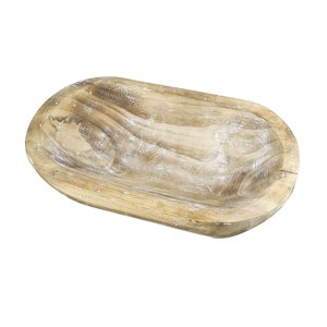 Bothyi - Cuenco De Madera Para Masa, Cuenco Ovalado Apilable De Gran Capacidad Para Cocinas Caseras, Despensa, Marrón B