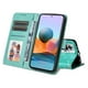 thumbnail image 5 of Funda tipo cartera FOXDOCK para Xiaomi Note 10 Pro 4G , diseño girasol en relieve, cuero PU, cierre magnético, soporte y tarjetero, 5 of 5