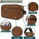 thumbnail image 3 of Neceser PAVILIA Travel Essentials Shaving Dopp Kit marrón, 3 of 7