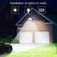 thumbnail image 5 of Luces solares Aqraou 6500 K del anochecer al amanecer con mando a distancia, paquete de 2, 5 of 7
