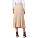 thumbnail image 3 of INSPIRE CHIC Falda Midi de Punto Vintage de Cintura Alta para Mujer L Caqui, 3 of 5