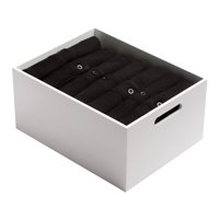 Caja Bambu Hbt Blanco Tamaño S 29X19X13 Cm