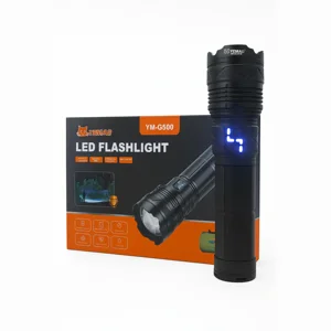 Javimate - Linterna Táctica De Seguridad | 6000 Lúmenes, Recargable Y Resistente