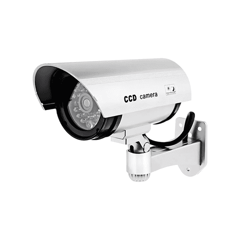 Importclick - Cámara Seguridad Falsa Led Gris