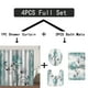 thumbnail image 1 of 1pc/3pcs, Rustic Farmhouse Shower Curtain Toilet Seat Bath Mat Set - Farm Teal Daisy Floral Flowers And Butterfly On Country Wooden Shower Curtain, Farm Teal Polyester Cloth Shower Curtain, Comes With, 1 of 4