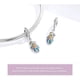 thumbnail image 5 of Dije de pluma original y auténtico de plata de ley 925 con esmalte colorido de cristal de ángel y pluma, dijes de animales para pulseras, collares, joyas para madres, hijas y mujeres., 5 of 7