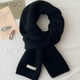 thumbnail image 3 of Bufanda de punto de lana de invierno para mujer y hombre, bufanda de cuello de punto de color sólido, pashmina, bufanda de cuello suave y cálida, 3 of 5
