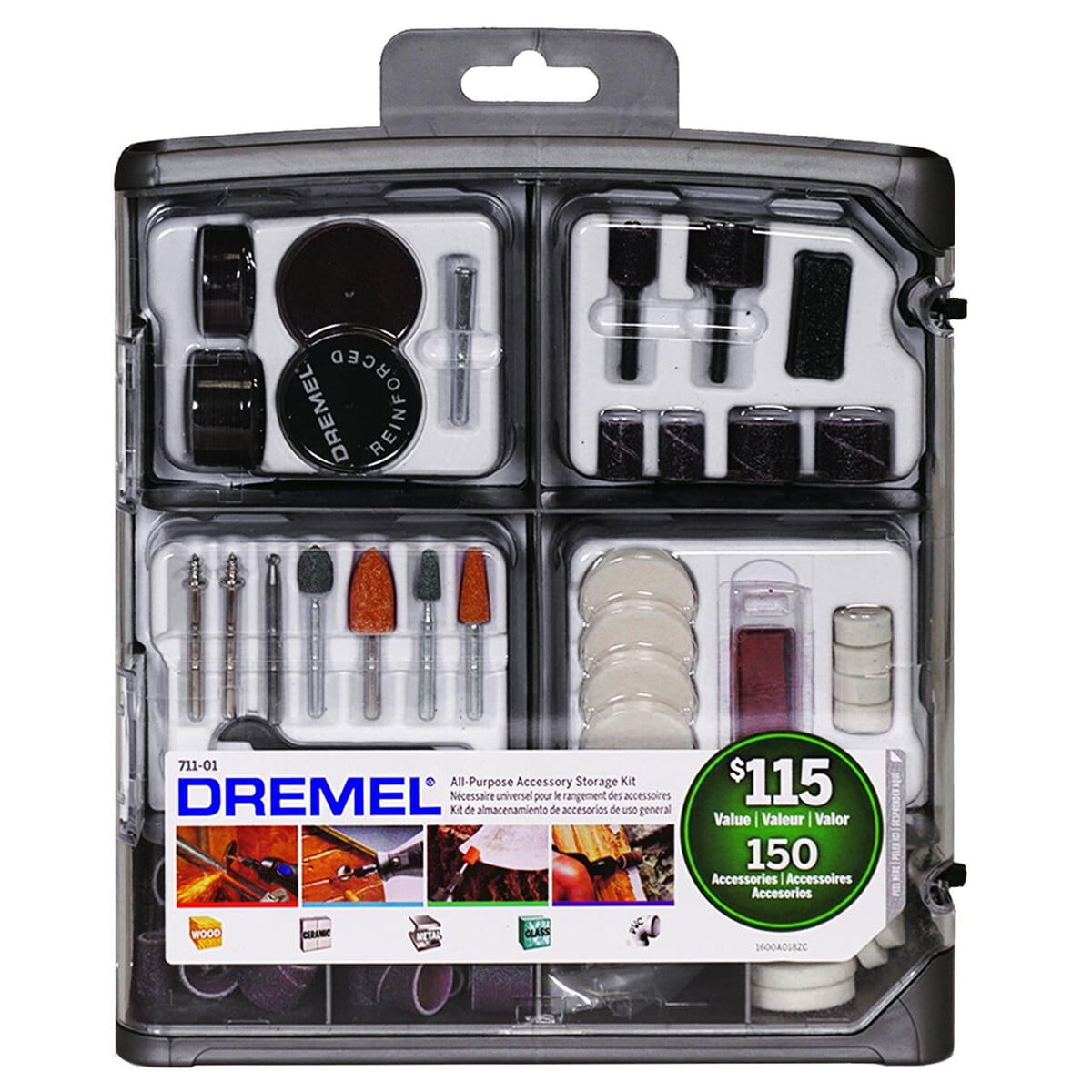 Kit Accesorios Dremel 71101 Herramienta Rotatoria 150 Pzs