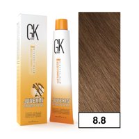 Gkhair - - Tintura Cream Color Permanente Vegana 100Ml + Oxidante - 8.8 Rubio Castaño Claro