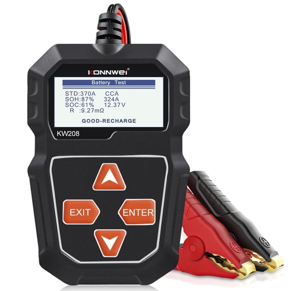 Probador De Batería Para Auto Kw208 12v Analizador De Carga
