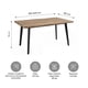 thumbnail image 3 of Mesa de Comedor Extensible Relan Trowa 160-200 x 90 x 76 Cm, 3 of 10