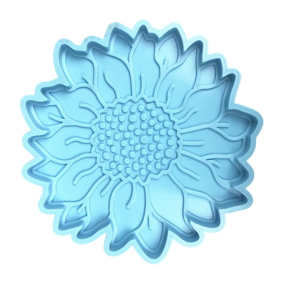 Molde De Silicona Para Posavasos De Girasol 11 Cm Azul