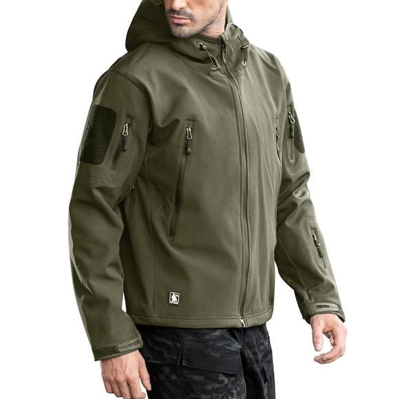 Chaqueta Impermeable Softshell Verde para Hombre FREE SOLDIER