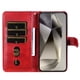 thumbnail image 4 of Funda tipo cartera para Samsung Galaxy S25 Ultra con bolsillo con cremallera y ranuras para tarjetas – Función de soporte Rojo, 4 of 6