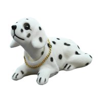 Magideal - De Instrumentos Cabeza Perros Asintiendo Cabezas Coche Adornos Para Coche Vehículo Decoración Interior , Perro Manchado