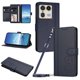 thumbnail image 1 of Funda Cartera Trébol para Motorola Edge 50 Ultra 5G con Ranuras Tarjetas y Carga Inalámbrica Azul oscuro, 1 of 6