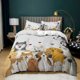 thumbnail image 1 of x847 Bed SheetsCartoon Dog Duvet Cover Set Golden Retriever Teddy Bedding Set For Dog Lover Girl Boy Soft Polyester Size Quilt Cover 3-Piece Bedding Set (1 Duvet Cover + 2 Pillow Shams) nj847, 1 of 5