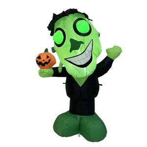 Magideal - Inflables De Halloween Inflables De Halloween De Alien Decoración De Halloween Con Led Incorporado Decoración De Halloween Para Exteriores Para El Cés