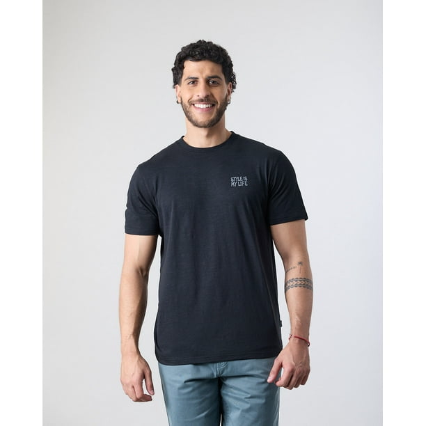 Polera hombre manga corta tipo Bambu XV1712 Polemic
