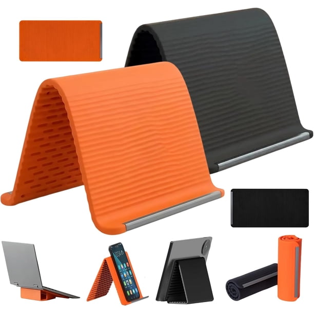 Soporte móvil silicona plegable portátil mejora ultrafino base escritorio viaje
