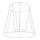 thumbnail image 4 of Soporte De La Cubierta De La Lámpara Del Marco De La Pantalla De La Lámpara Para La Campana De La Sala De Estar Del Hogar De La Casa De Té 12cmx17cmx16cm, 4 of 5