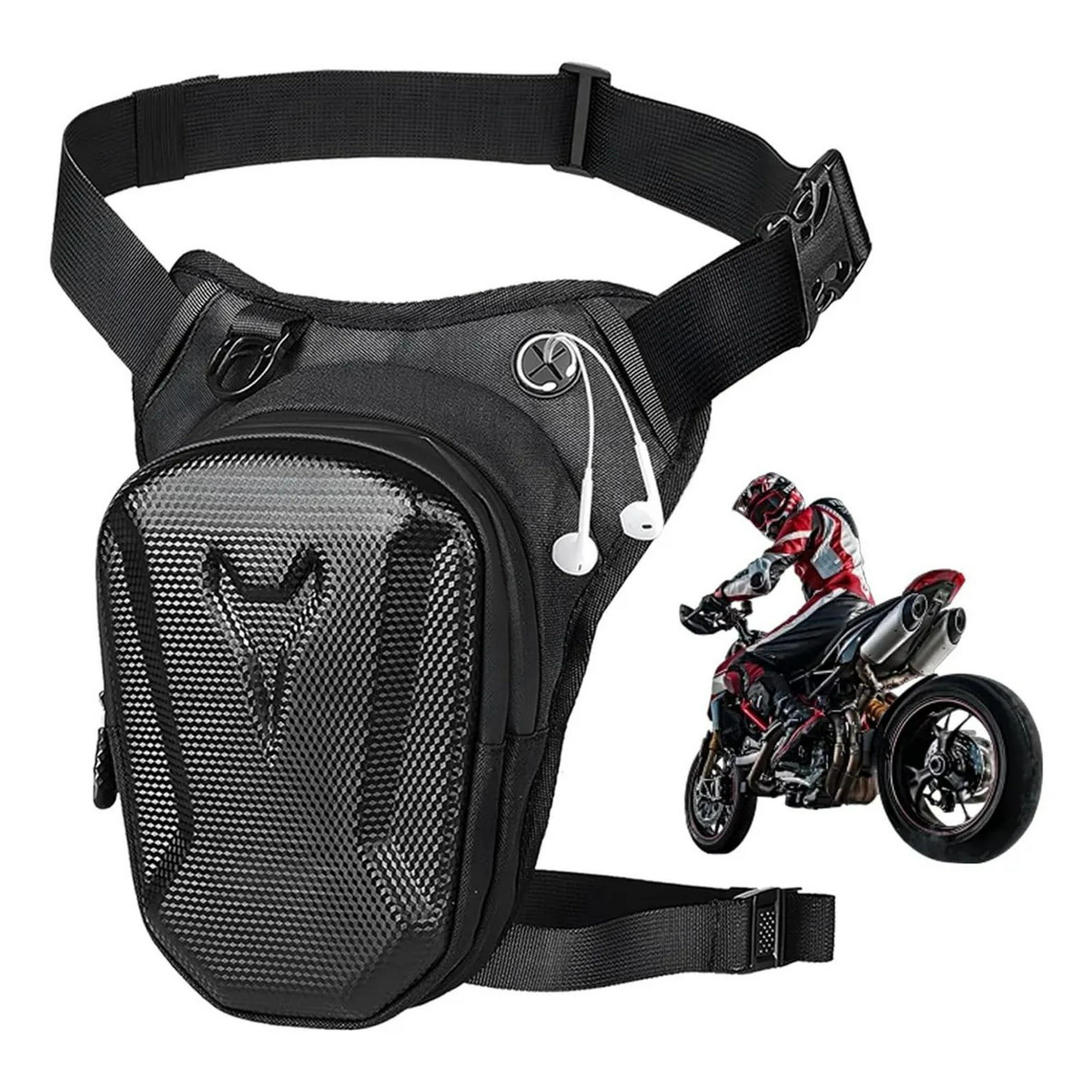 Genérica - Muslera De Pierna Para Motocicleta Ciclismo, Acampar, Cazar Bolsa De Pierna Para Motocicleta, Bolsa De Montar