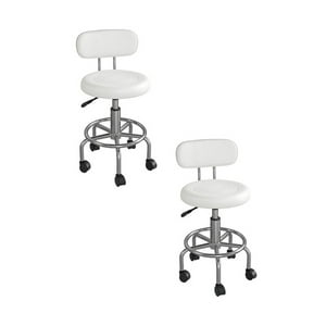Tododescuento - Pack 2 Sillas Giratorias De Oficina- Blanco
