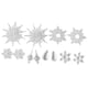 thumbnail image 3 of 12 Colgantes Para árbol De Navidad, Adornos Navideños Con Forma De Copo De Nieve, 3 of 3