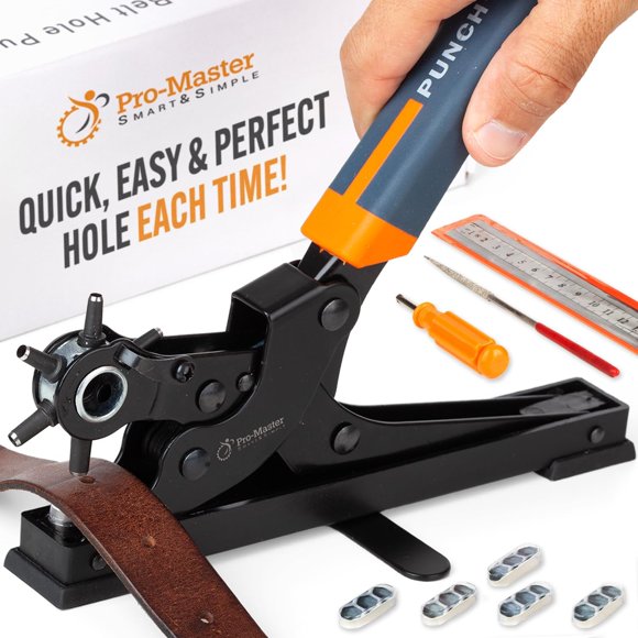 Perforadora de agujeros para cuero de escritorio Pro-Master para marroquinería