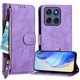 thumbnail image 1 of Funda Billetera Cremallera para Motorola Edge 60 con Porta Tarjetas, Soporte y Correa Morado, 1 of 5