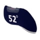 thumbnail image 2 of protector de la cubierta de cabeza del headcover del putter del hierro del club de golf 52 grados azul marino, 2 of 5