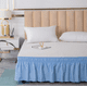 thumbnail image 2 of suxuMhao Falda de Cama Elástica Envolvente con Volantes Tamaño Twin, Azul - Colchón de 39x75 Pulgadas Compatible con Caída de 15 Pulgadas, Falda de Ropa de Cama de 1 Pieza para Decoración de, 2 of 3
