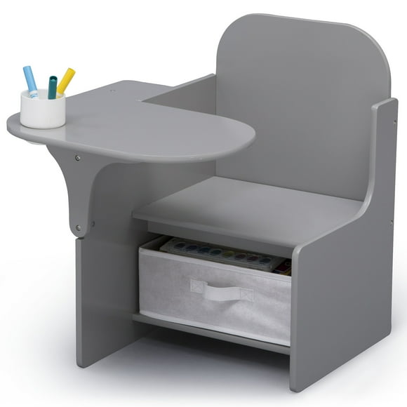 Escritorio con almacenamiento infantil gris Delta Children