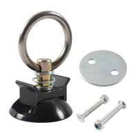 Ioensy - Kit De Punto De Anclaje De Amarre Redondo, Fácil De Instalar, Para Rv, Motocicleta, Camión, Negro