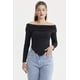 thumbnail image 1 of Polera Mujer Sin Hombros Negro, 1 of 4
