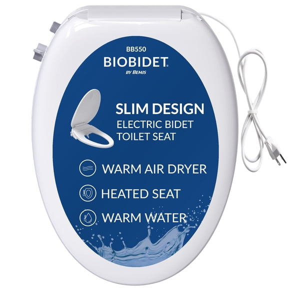 Asiento de bidé con calefacción Bio Bidet BB550 con agua tibia y lavado