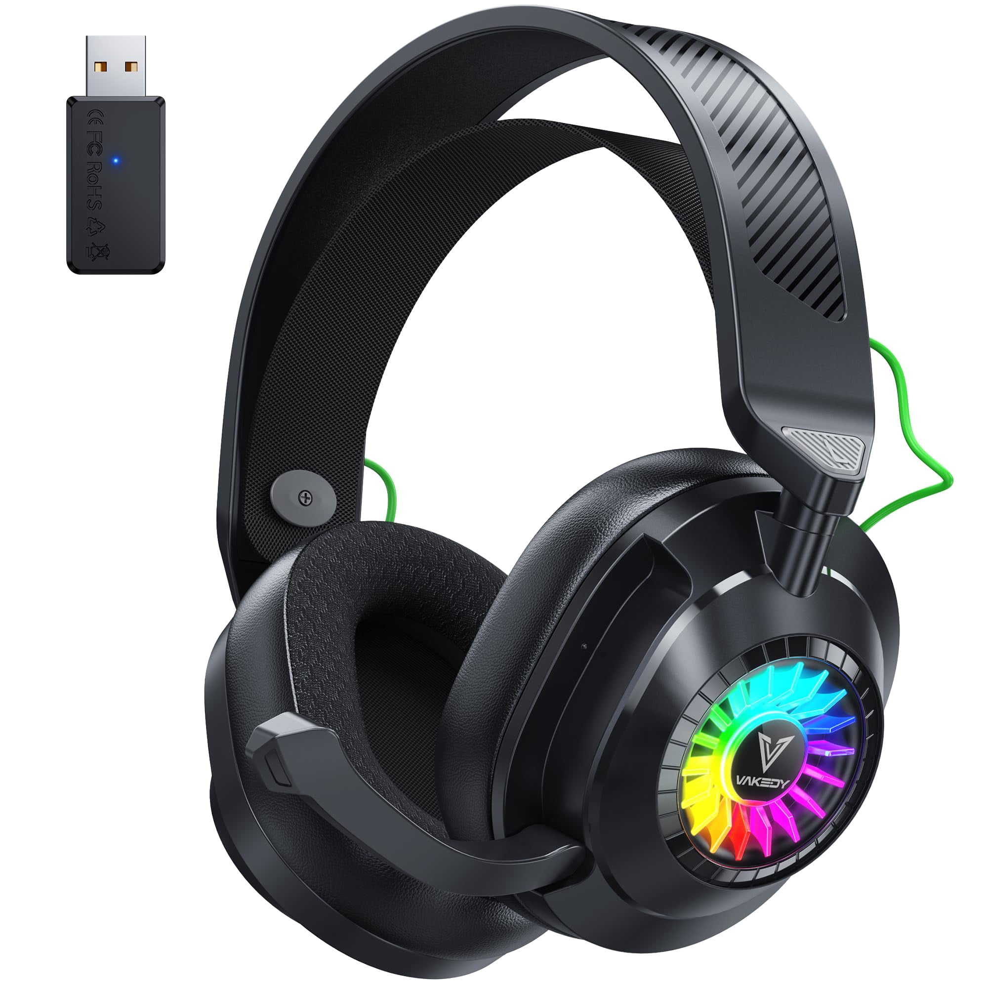 Auriculares Inalámbricos Para Juegos Vakedy Hw10 Para Ps5, Ps4, Pc, Mac