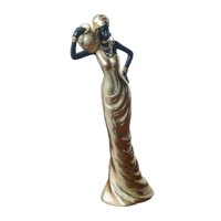 Magideal - Escultura Africana, Estatua Tribal De Señora, Adorno De Mesa, Figura De Mujer Para Dormitorio, Escritorio, Entrada, Estantería, Regalo De Inauguración Estilo A