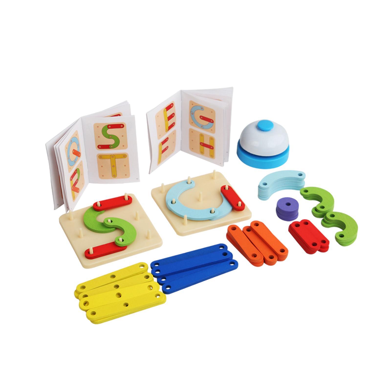Magideal - Geotablero Montessori, Rompecabezas Fijados, Juguete De Desarrollo Temprano, Juguete De Iluminación, Juguete Matemático Manipulador, Juguete Educativo