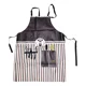 thumbnail image 1 of Pechera Ajustable Barneria Peluqueria Blanco Con Cafe, 1 of 2