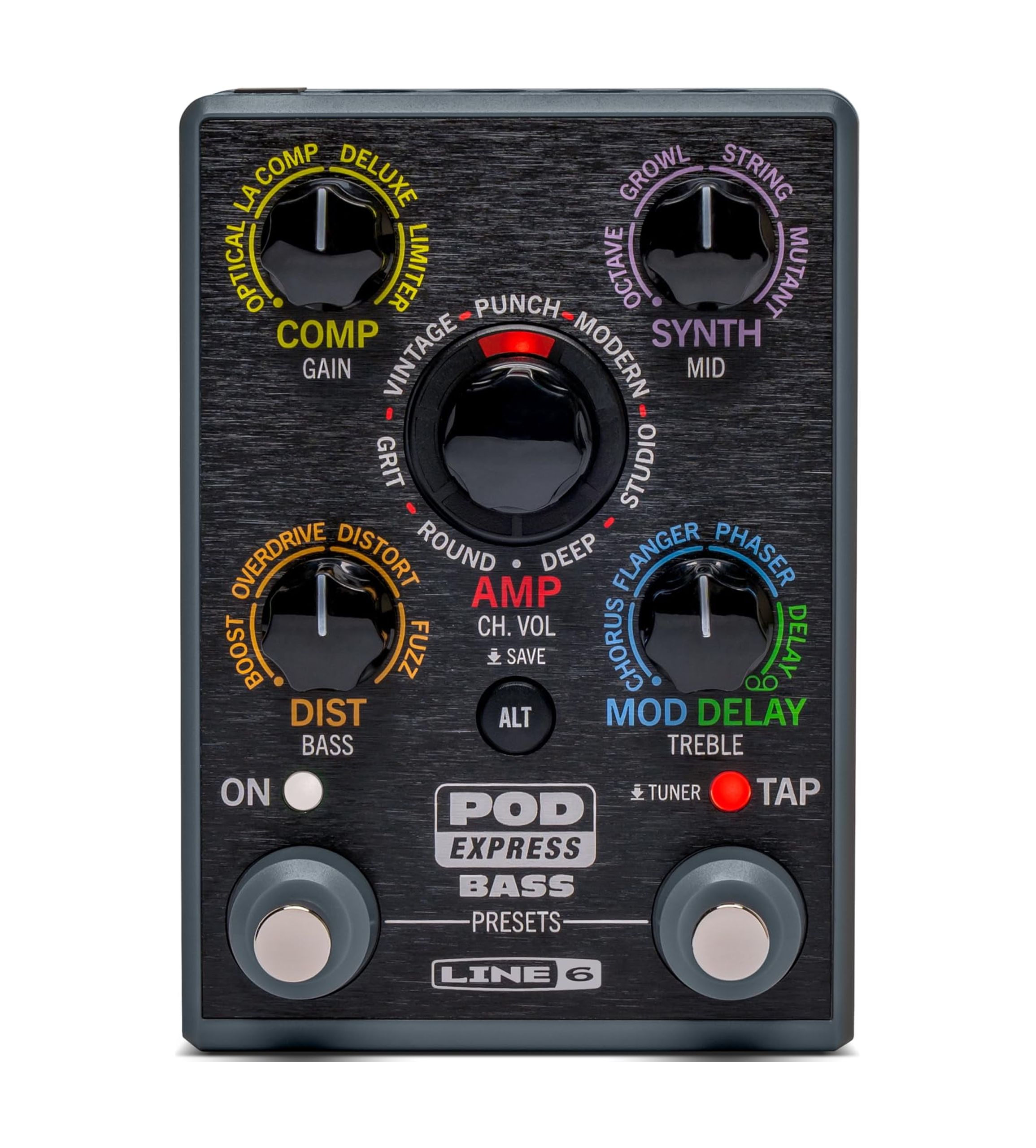 Line 6 - Procesador De Efectos De Graves De La Línea 6 Pod Express