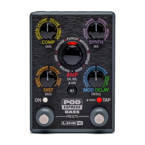 Line 6 - Procesador De Efectos De Graves De La Línea 6 Pod Express