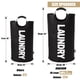 thumbnail image 3 of Cesto de ropa DOKEHOM XL, 125 L, plegable, negro, 3 of 9