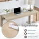 thumbnail image 3 of 4 Piece Bar Table Set with Power Outlet,Bar Table Set with Chairs,Sofa Bar Table with Stools,Behind Couch Table with 3 Padded Stools for Living Room,Dining room, Light Oak, 3 of 3