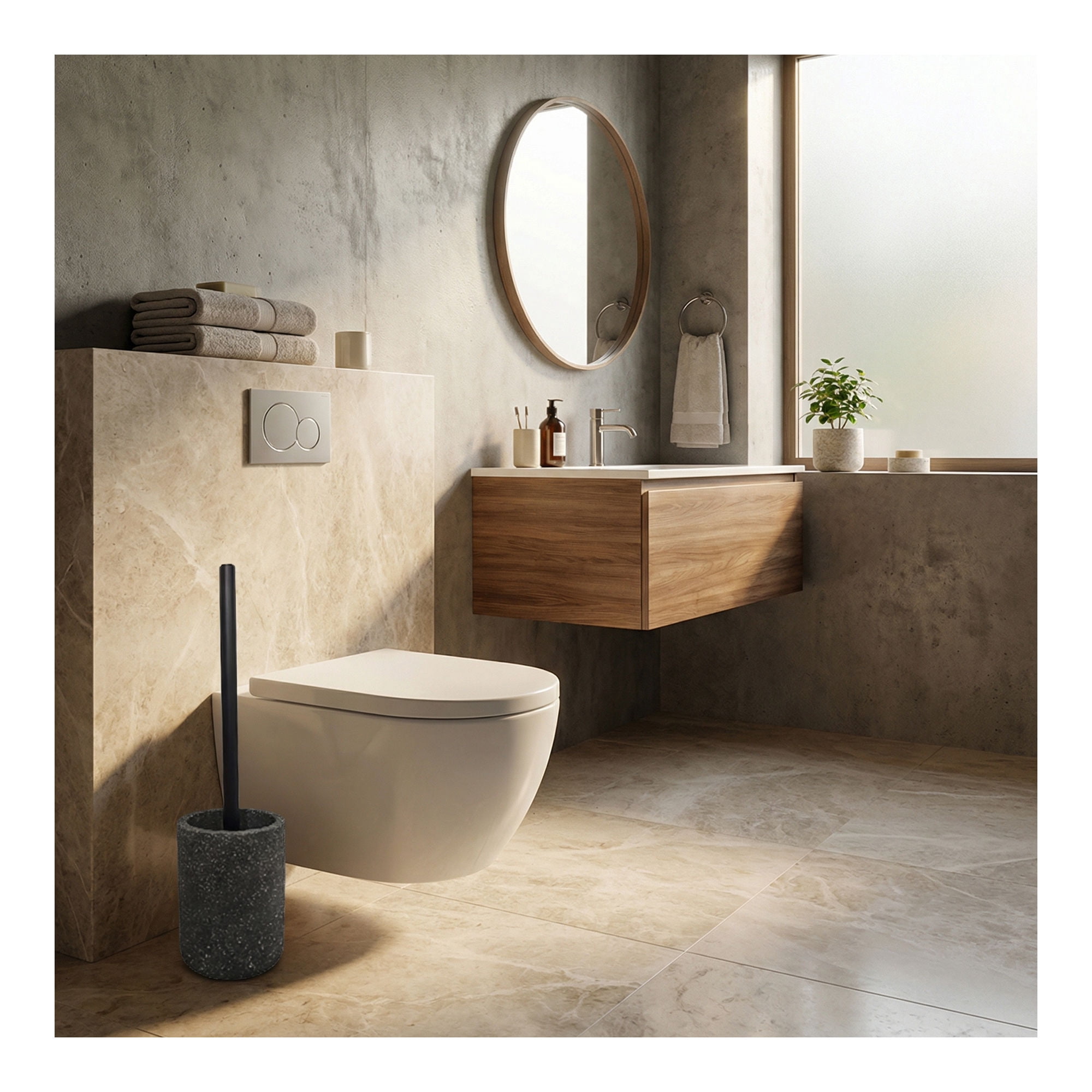 Cepillo Wc Piedra Cemento 10cm Mainstays